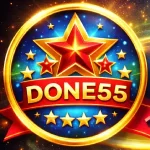 DONE55 Game app dashboard showing winning multipliers and JazzCash withdrawal options in Pakistan.