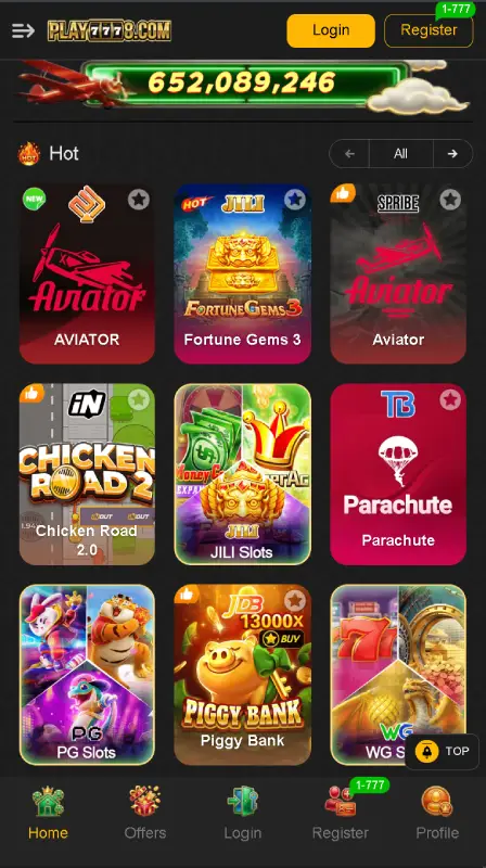 Play7778 Game slot gameplay showing coin win and bonus rewards