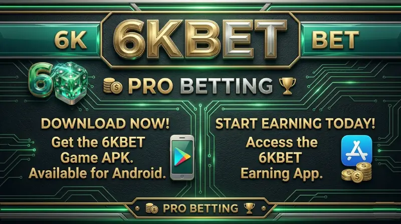 Download 6KBET Game APK platform to play online slot games and win cash