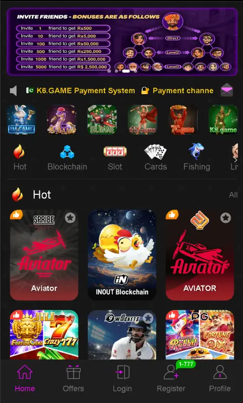 K6 Game prediction gameplay dashboard win cash