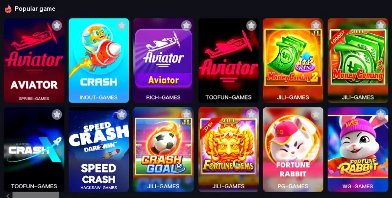 margo game platform dashboard showing gaming providers and online games list