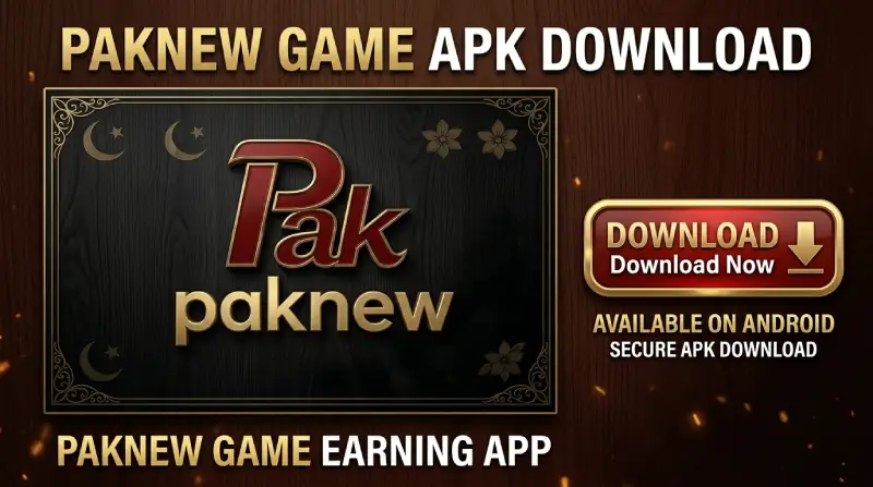 PakNew Game APK download banner for online earning mini games platform